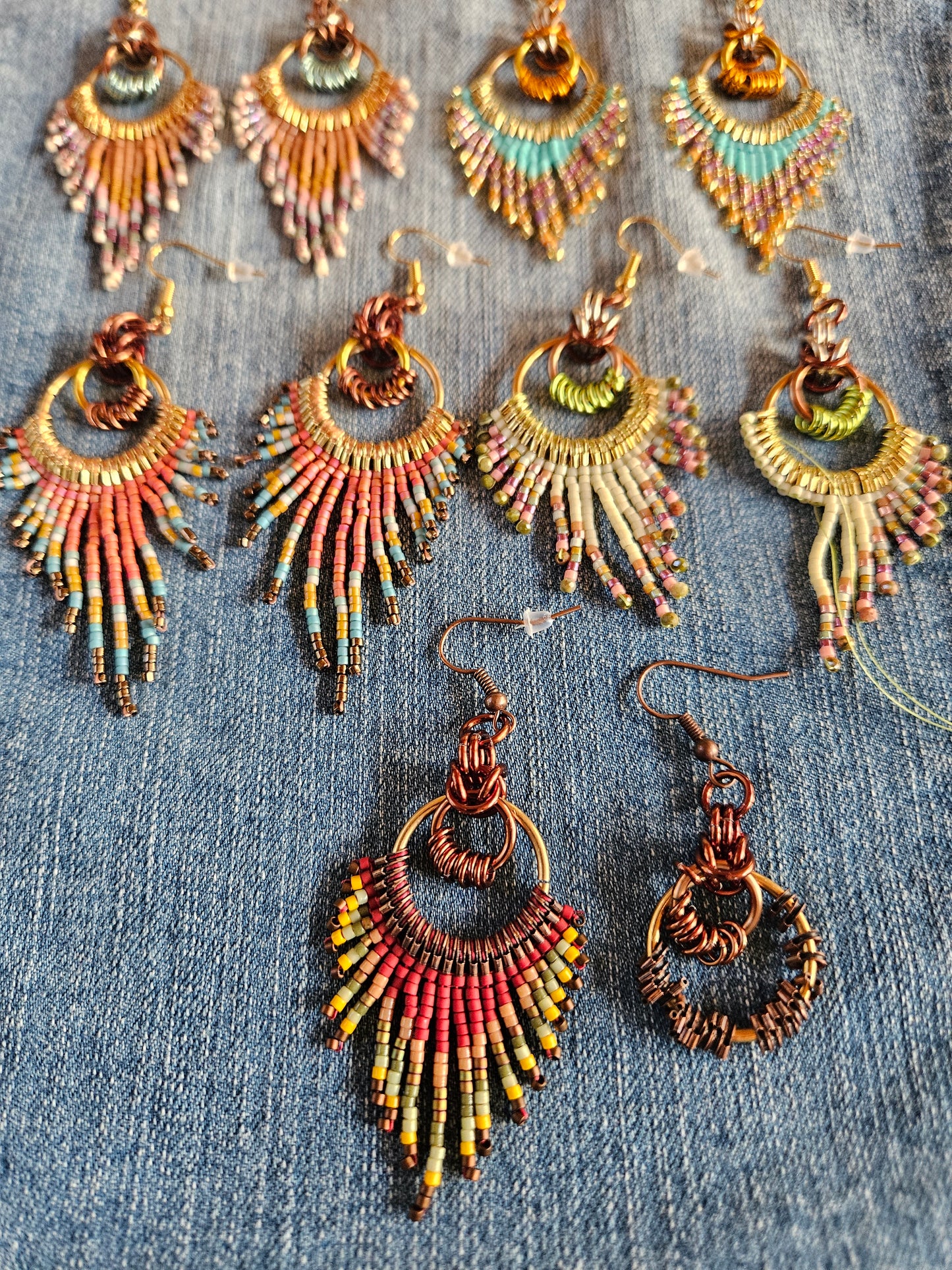 Indian Summer Collection ☀️ Feather Fringe Earrings