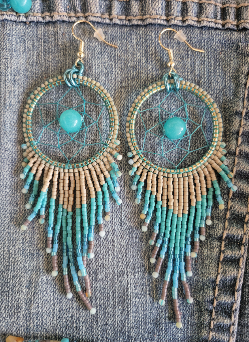Tropical Beach Collection ⛱️ Dream Catcher Earrings