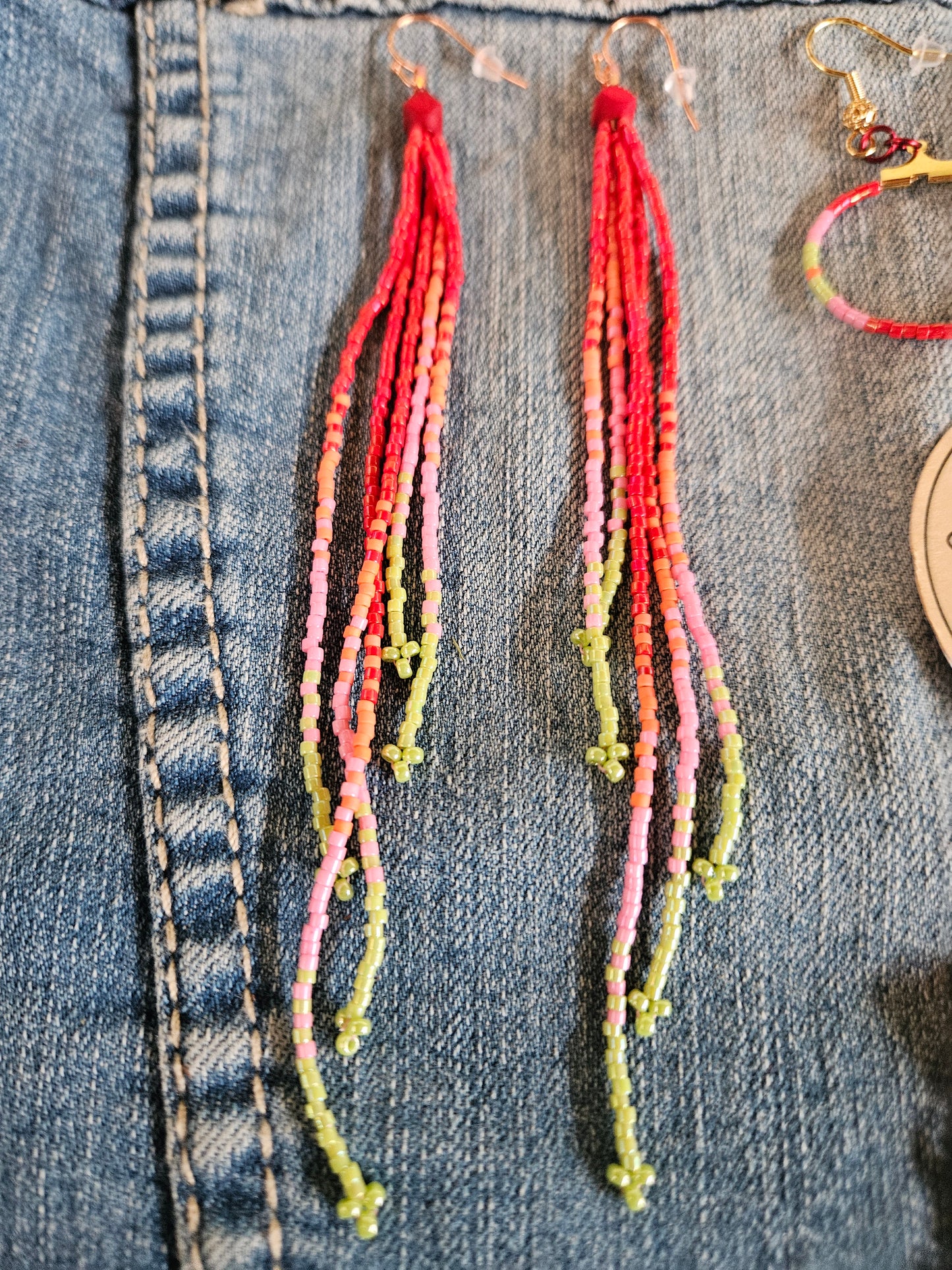 Wildflower Long Fringe Earrings